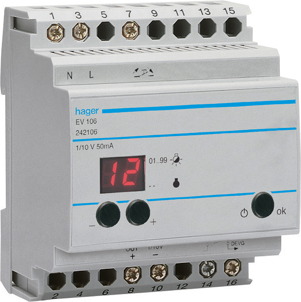 Télévariateur pilote 1-10V