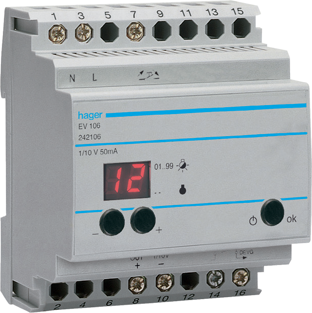 Télévariateur pilote 1-10V