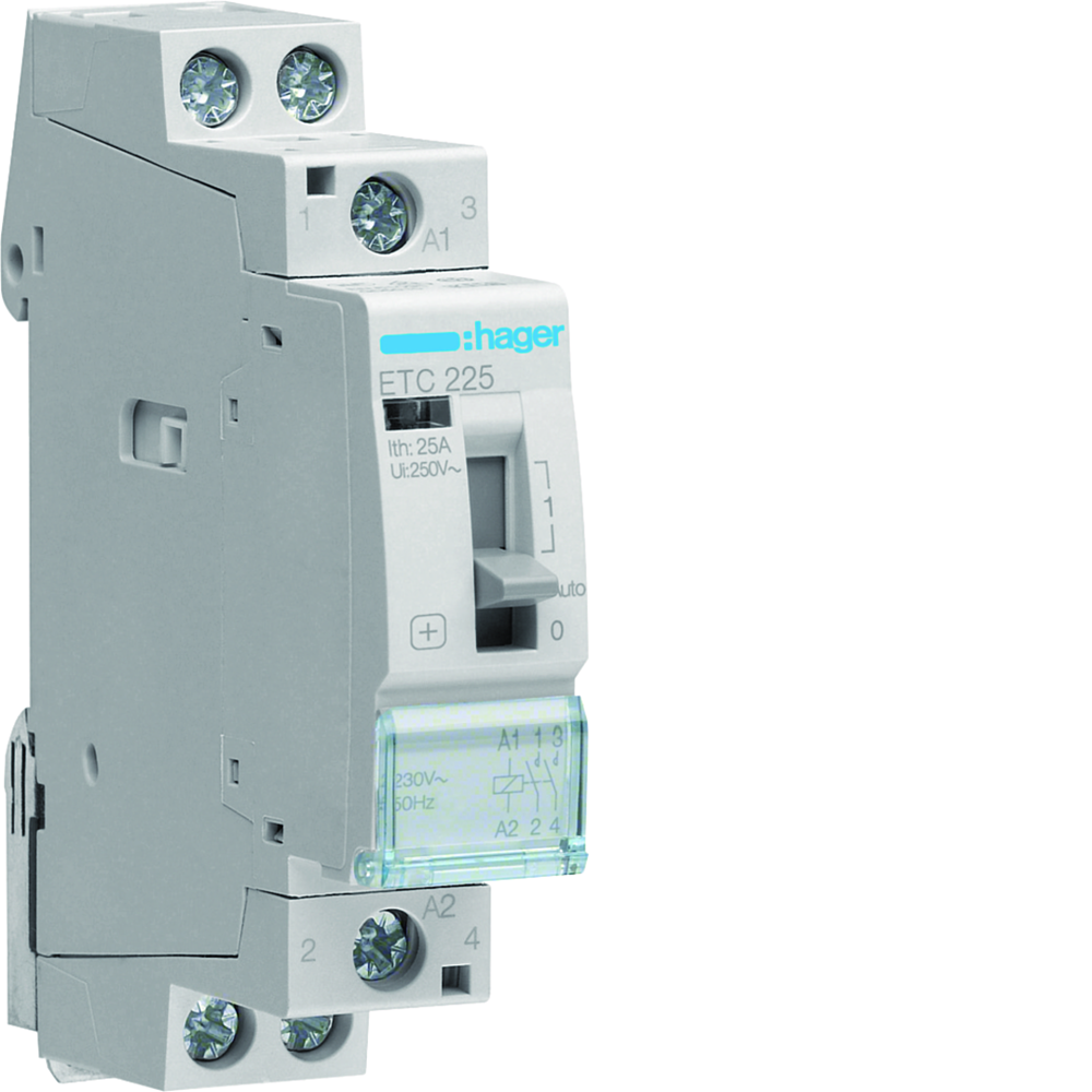 Contact J/N 25A, 2F, 230V