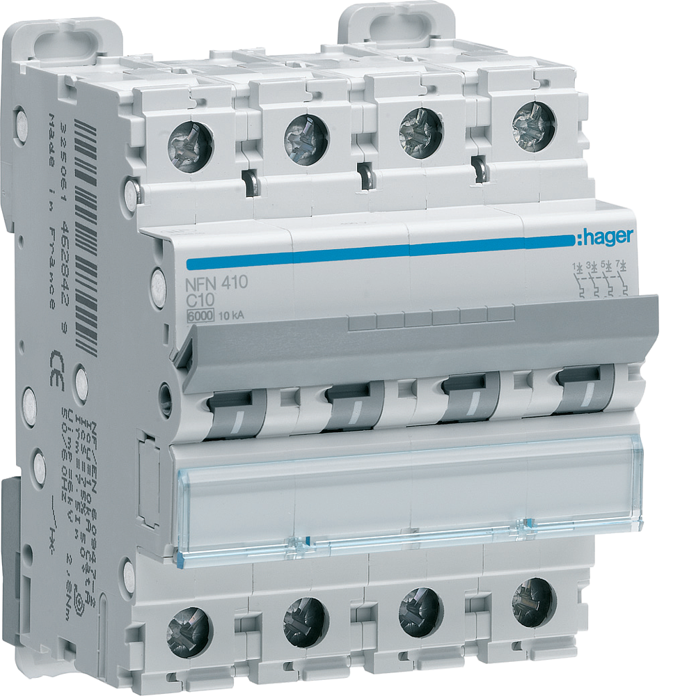 Disj.4P 6-10kA C-25A 4m