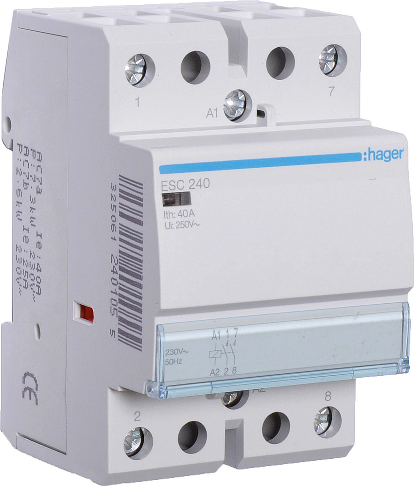 Contact 40A, 2F, 230V