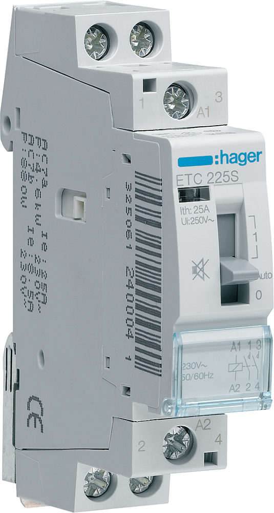 Contact sil J/N 25A, 2F, 230V
