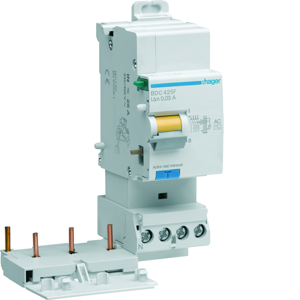 Bloc dif 3P+N 25A 30mA AC