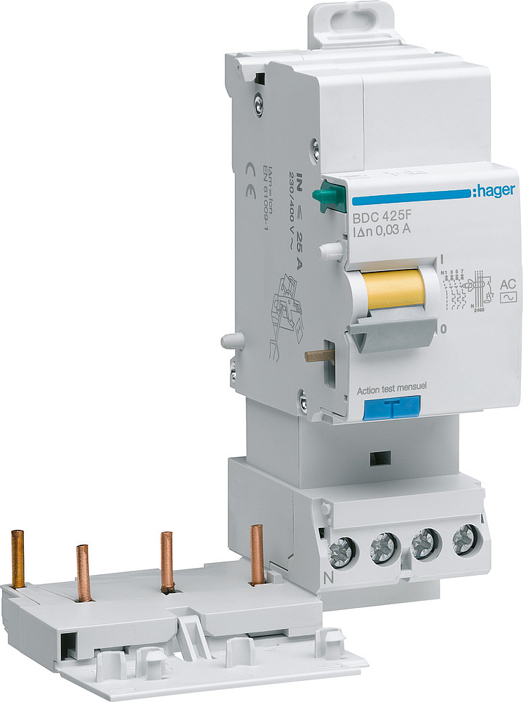 Bloc dif 3P+N 25A 30mA AC