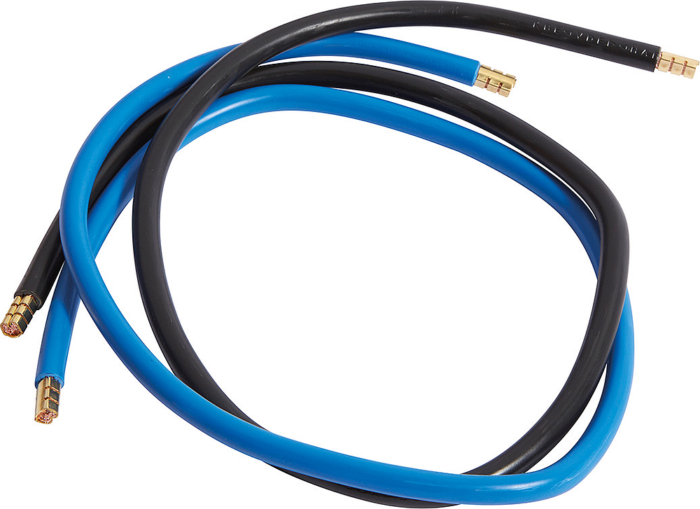 Jeu 2 conduct. 16mm² bleu+noir 650mm