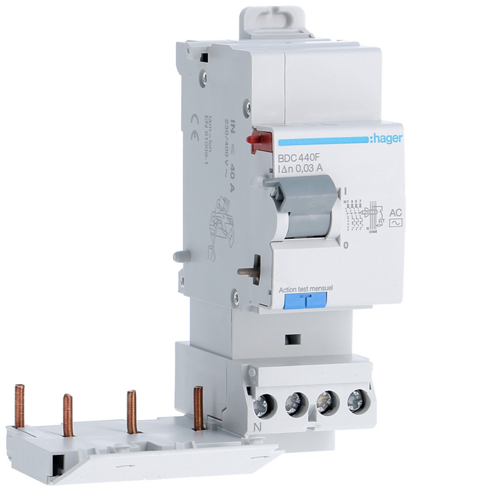 Bloc dif 3P+N 40A 30mA AC
