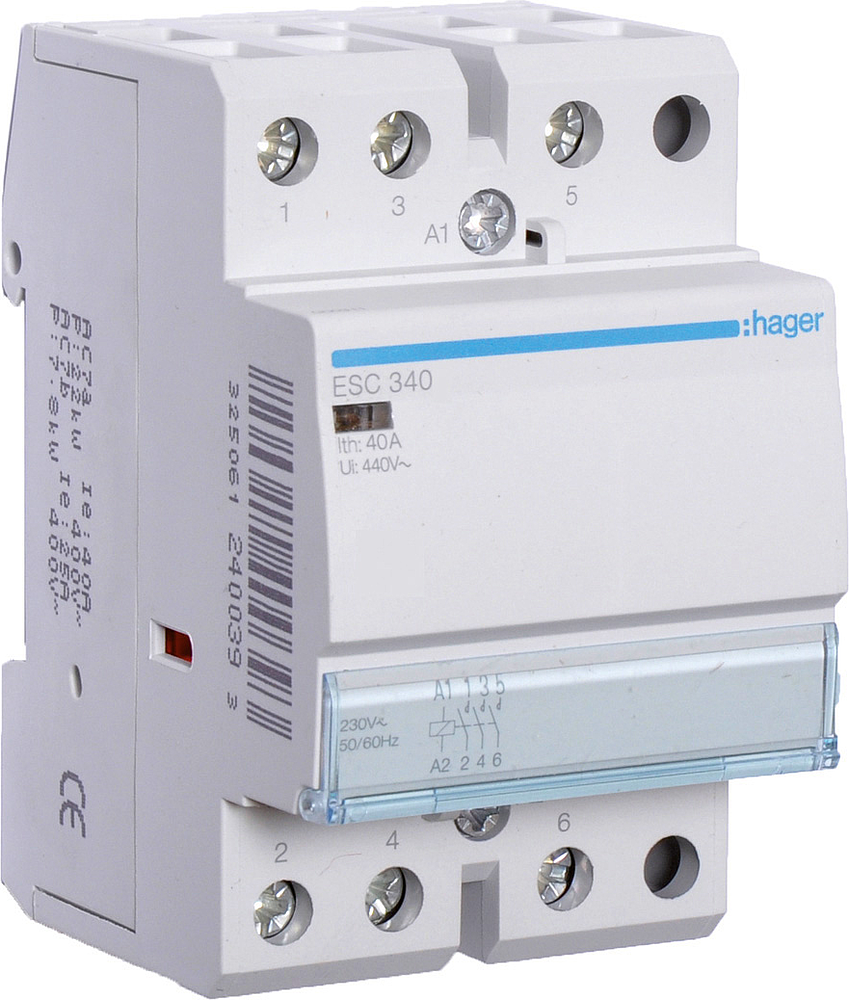 Contact 40A, 3F, 230V