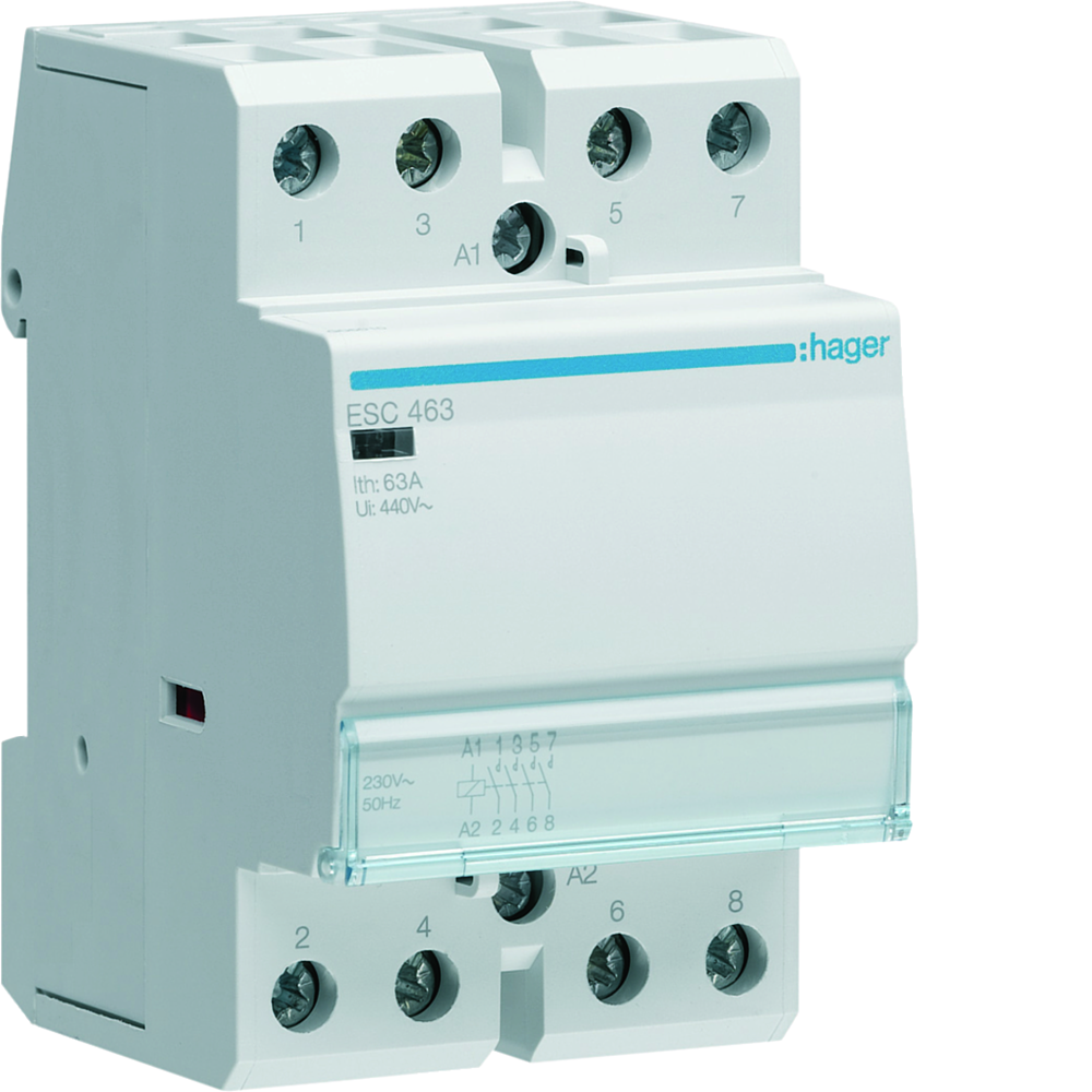 Contact 63A, 4F, 230V