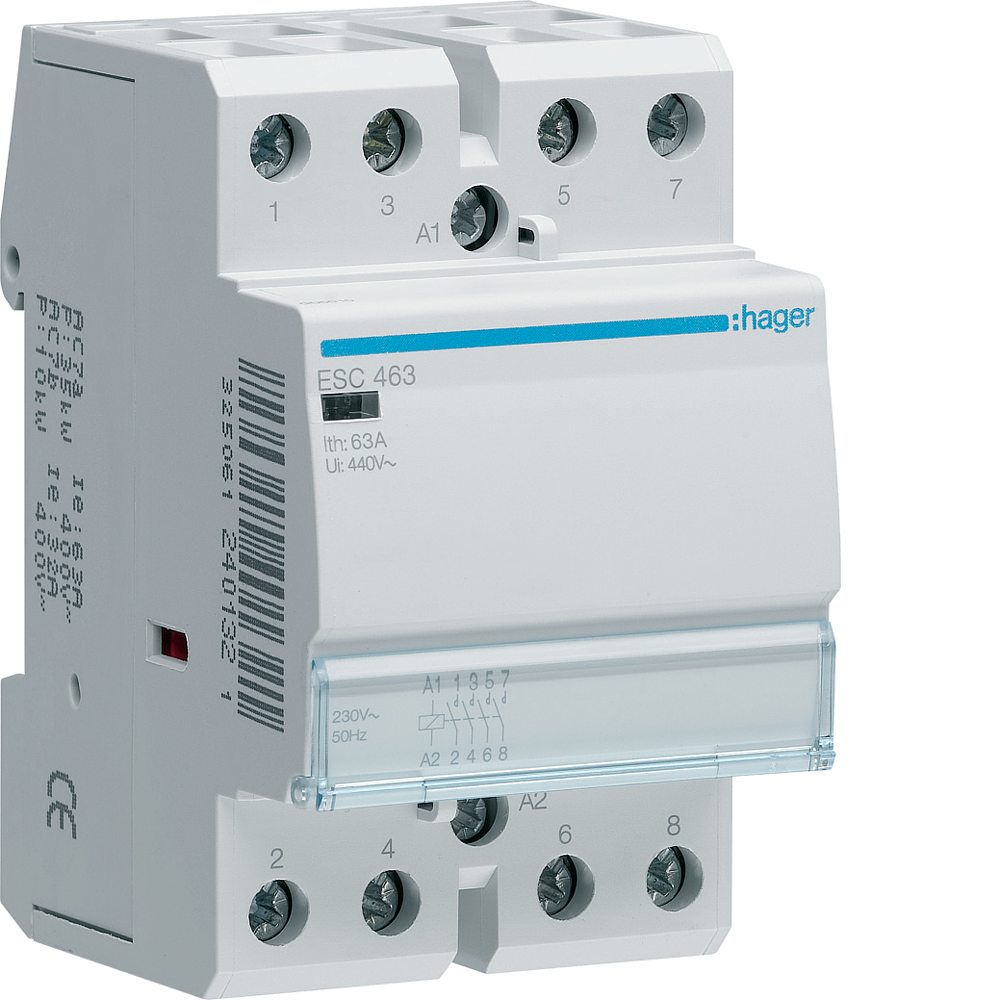 Contact 63A, 4F, 230V