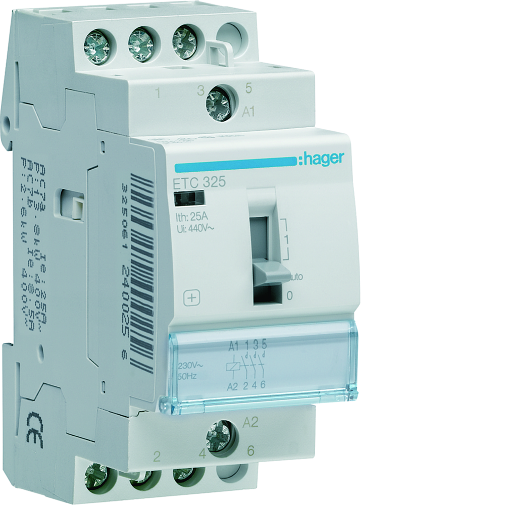 Contact J/N 25A, 3F, 230V