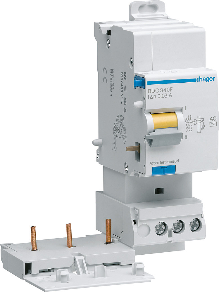 Bloc dif 3P 40A 30mA AC
