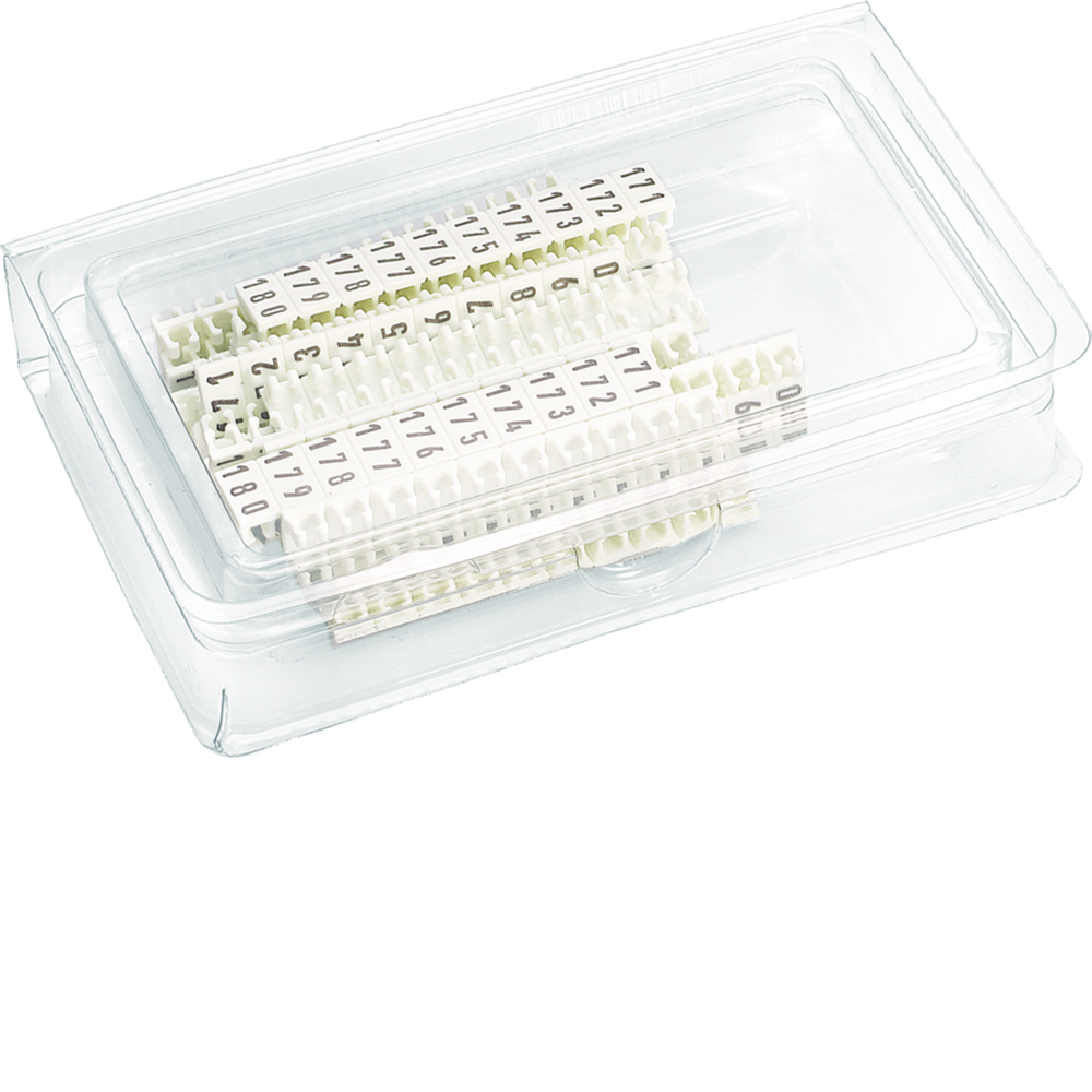 Jeu de 25 clips de marquage 1-100