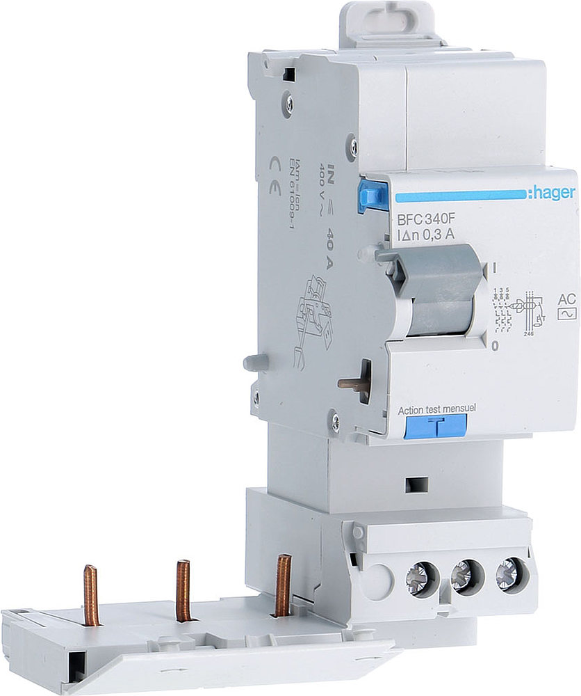 Bloc dif 3P 40A 300mA AC