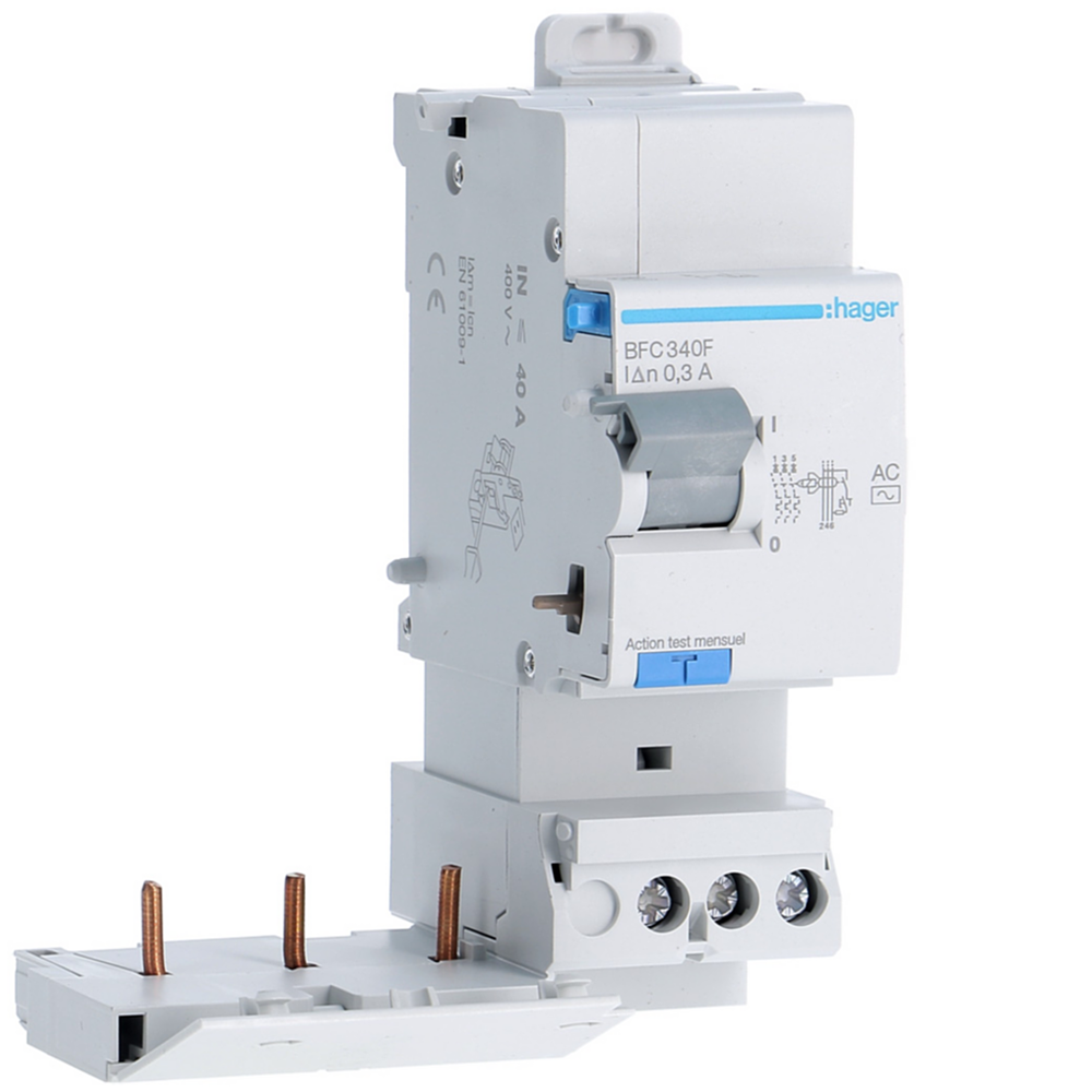 Bloc dif 3P 40A 300mA AC