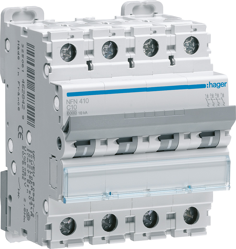 Disj.4P 6-10kA C-10A 4m