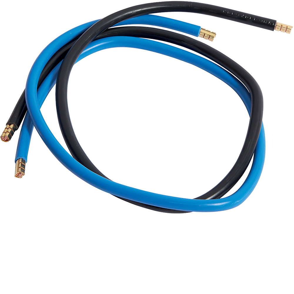 Jeu 2 conduct. 16mm² bleu+noir 650mm