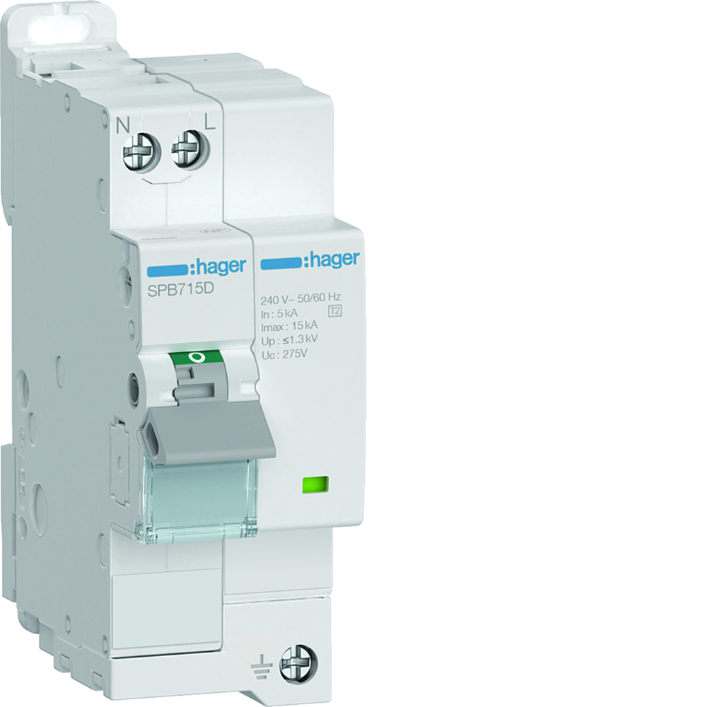 Paraf T2 2P auto-protégé 15KA voy