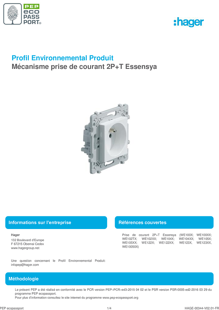 Essensya Prise triple 2P+T