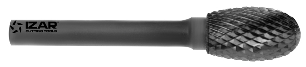 FRAISE LIME ROTATIVE CARBURE NORME-TRE (E) OVALE RAYON , DENT.6 Ref 9257