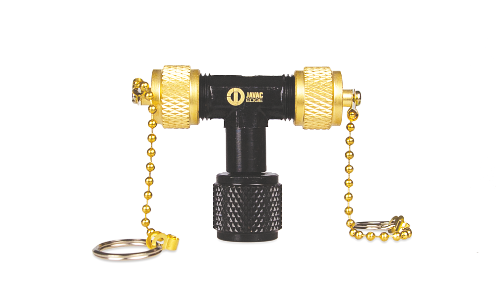 Veloci-tee 3/8 Valve T pour vide/charge