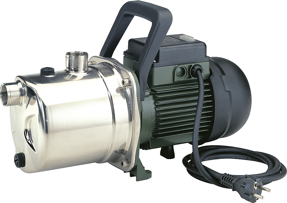 POMPE GARDEN-INOX MONO 102M EQUIPEE POIGNEE ET CABLE - RACCORDS. 1  M ASPIRATION JUSQU'A 8M PS MAXI 8BARS