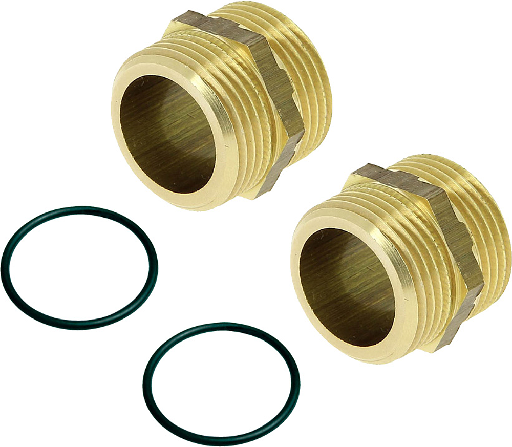 Kit 2x mamelons Male/Male ø 3/4'' + joint OR