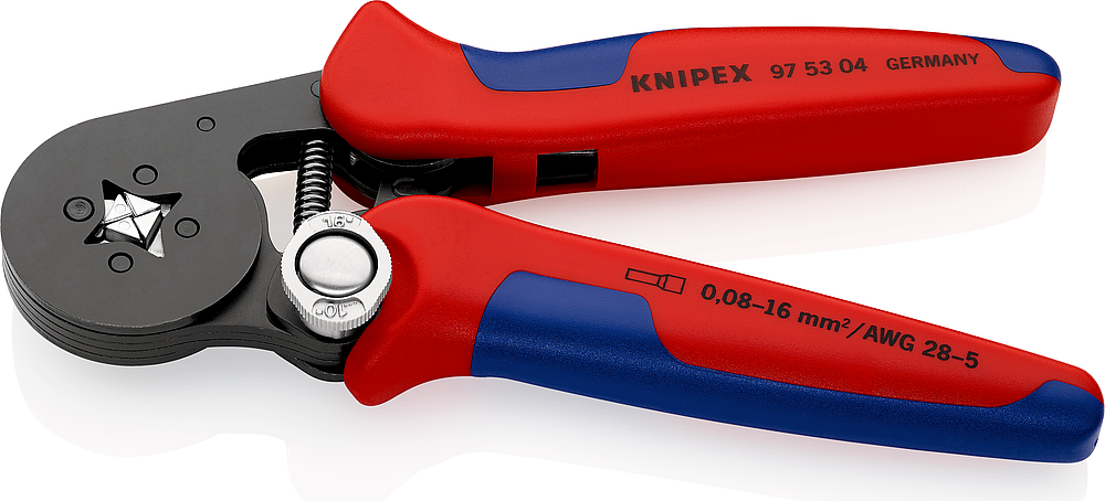 Pince à sertir auto-ajustable pour embouts de câble - 180x77x21mm