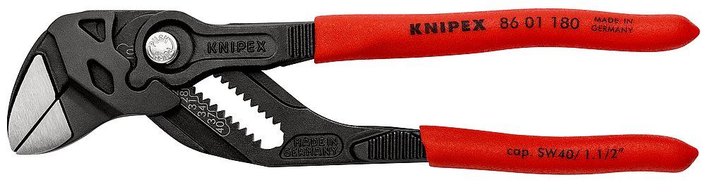 Pince-clé multiprises – KNIPEX PushLock – Poignées gainées PVC brunies - Vignette 2