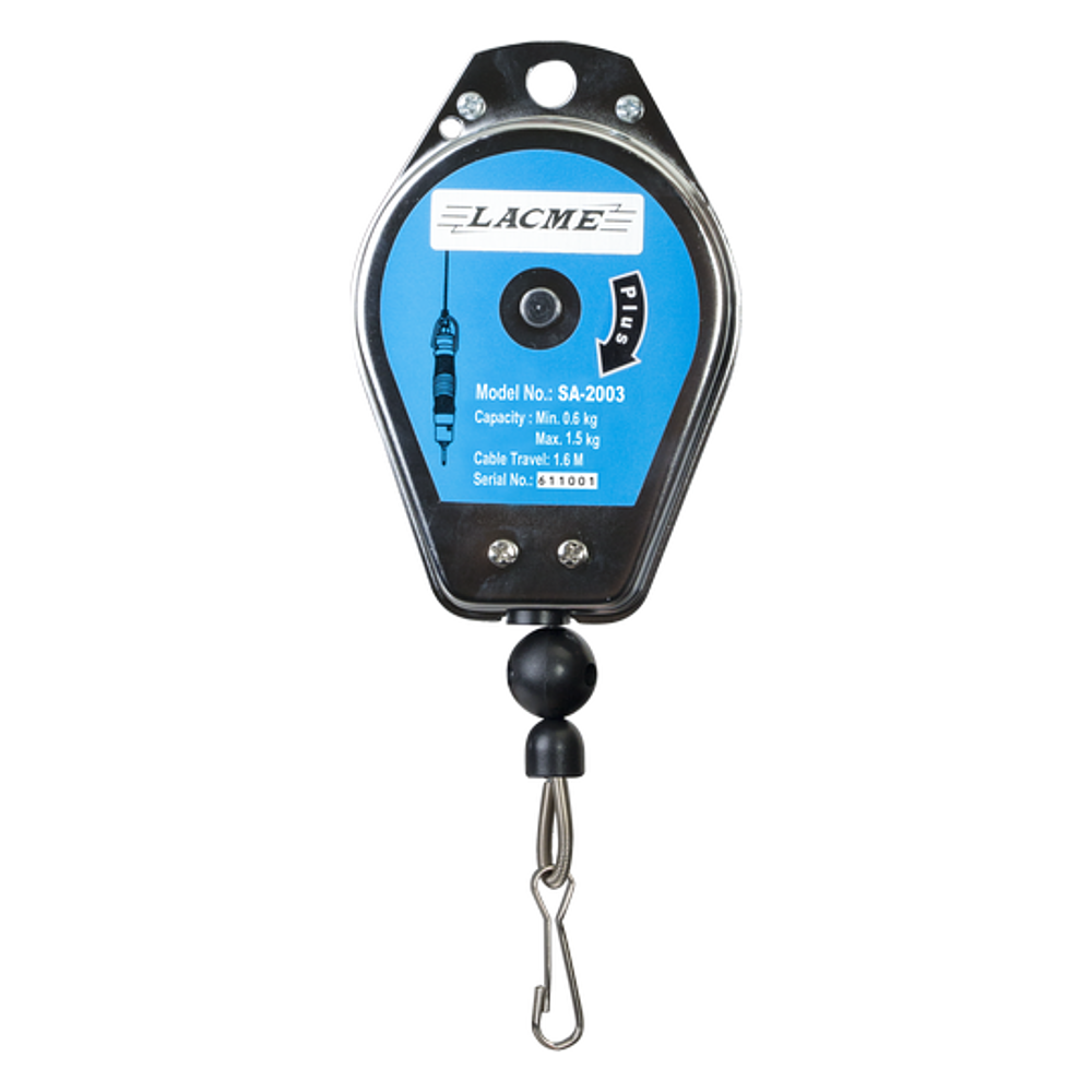 Equilibreur SA2003: 0.5 - 1.5Kg câble acier tressé Ø 2,5mm x 160cm