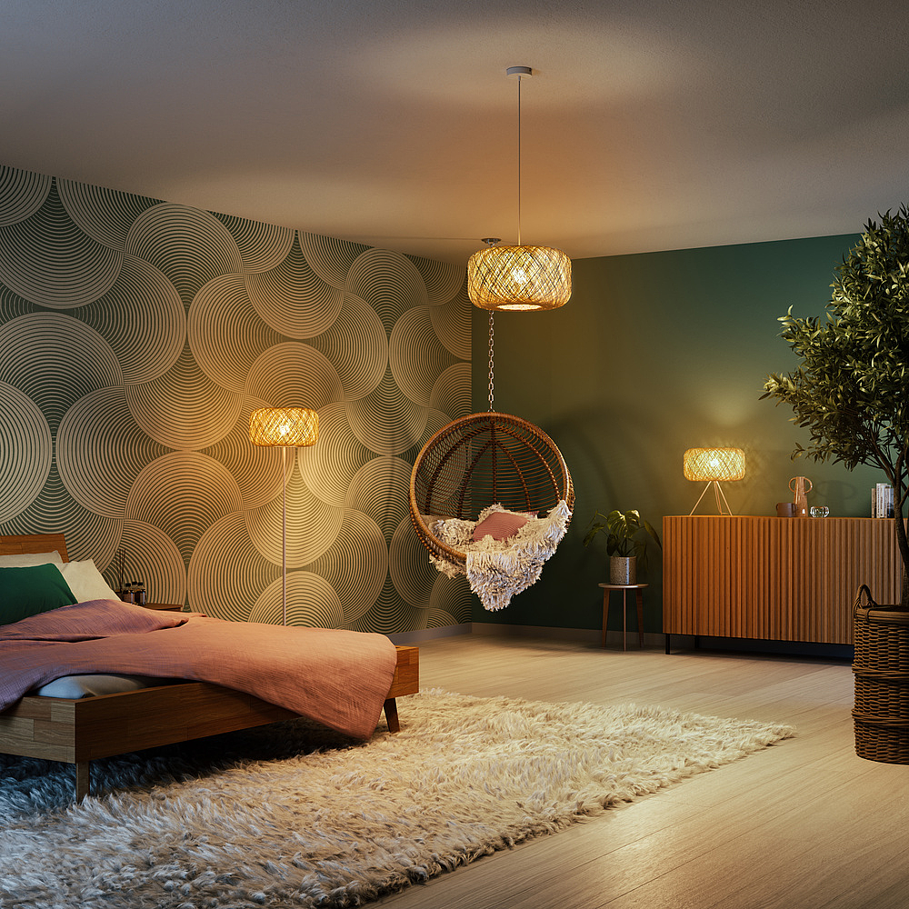Luminaire pied Paper Bale E27