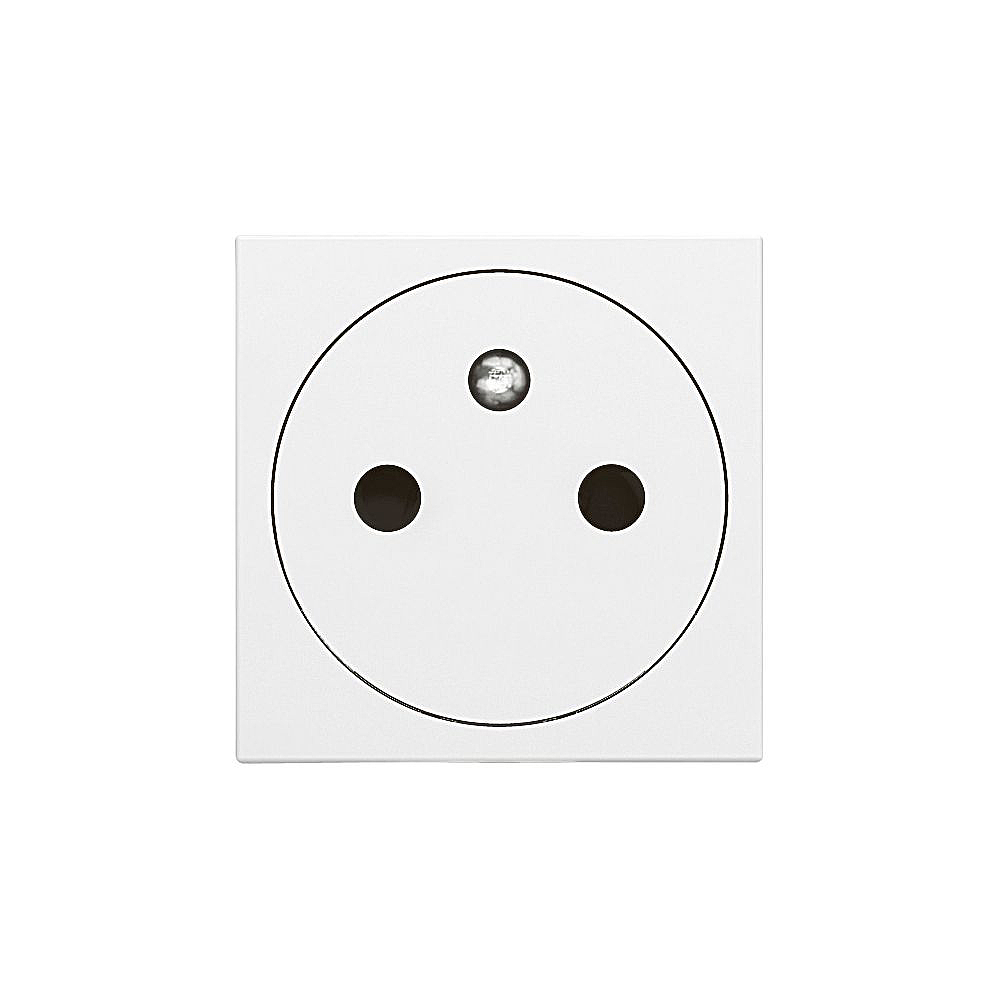 PRISE 2P+T SURFACE MOSAIC 2 MODULES AUTO BLANC