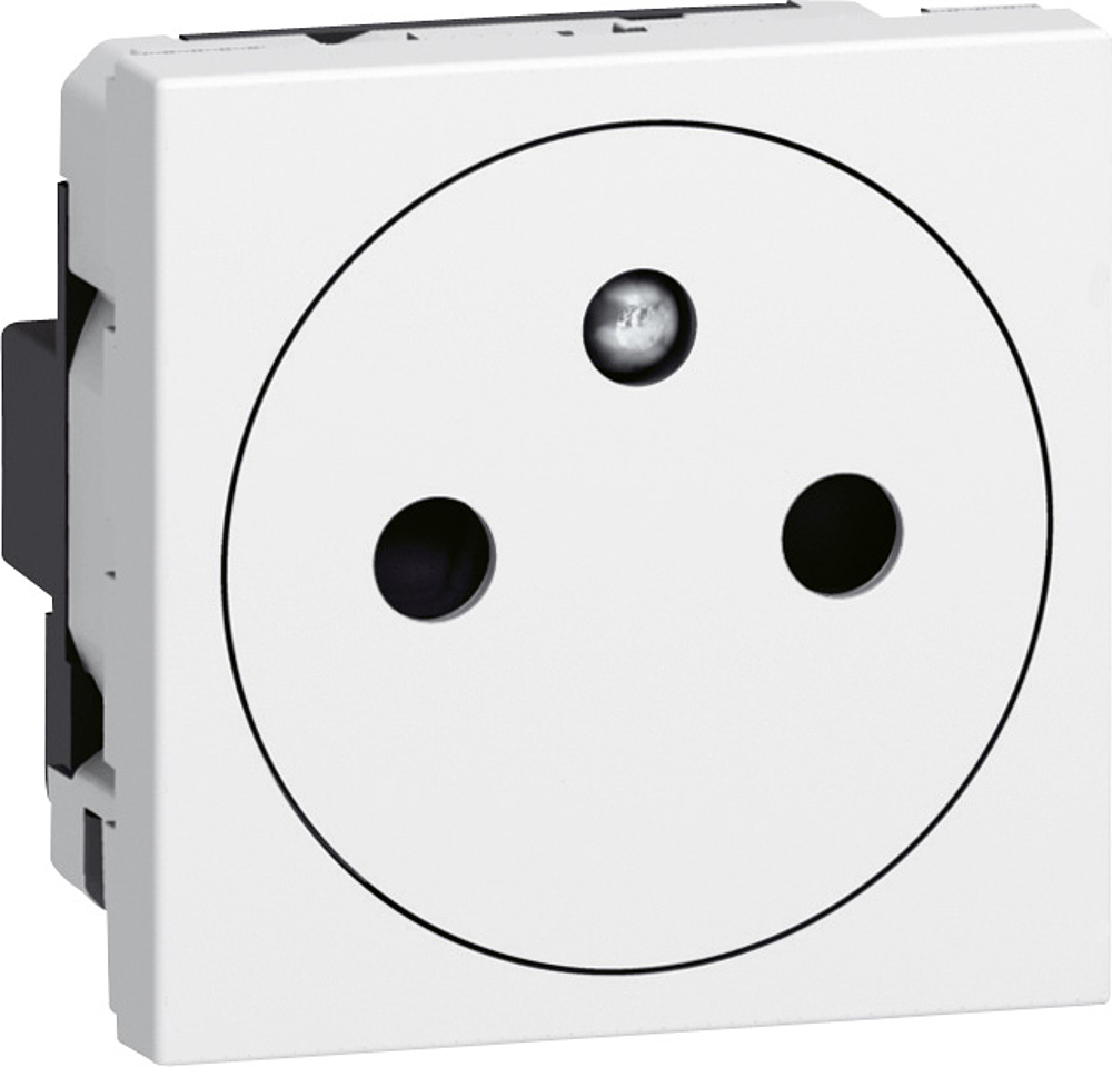PRISE 2P+T SURFACE MOSAIC 2 MODULES AUTO BLANC