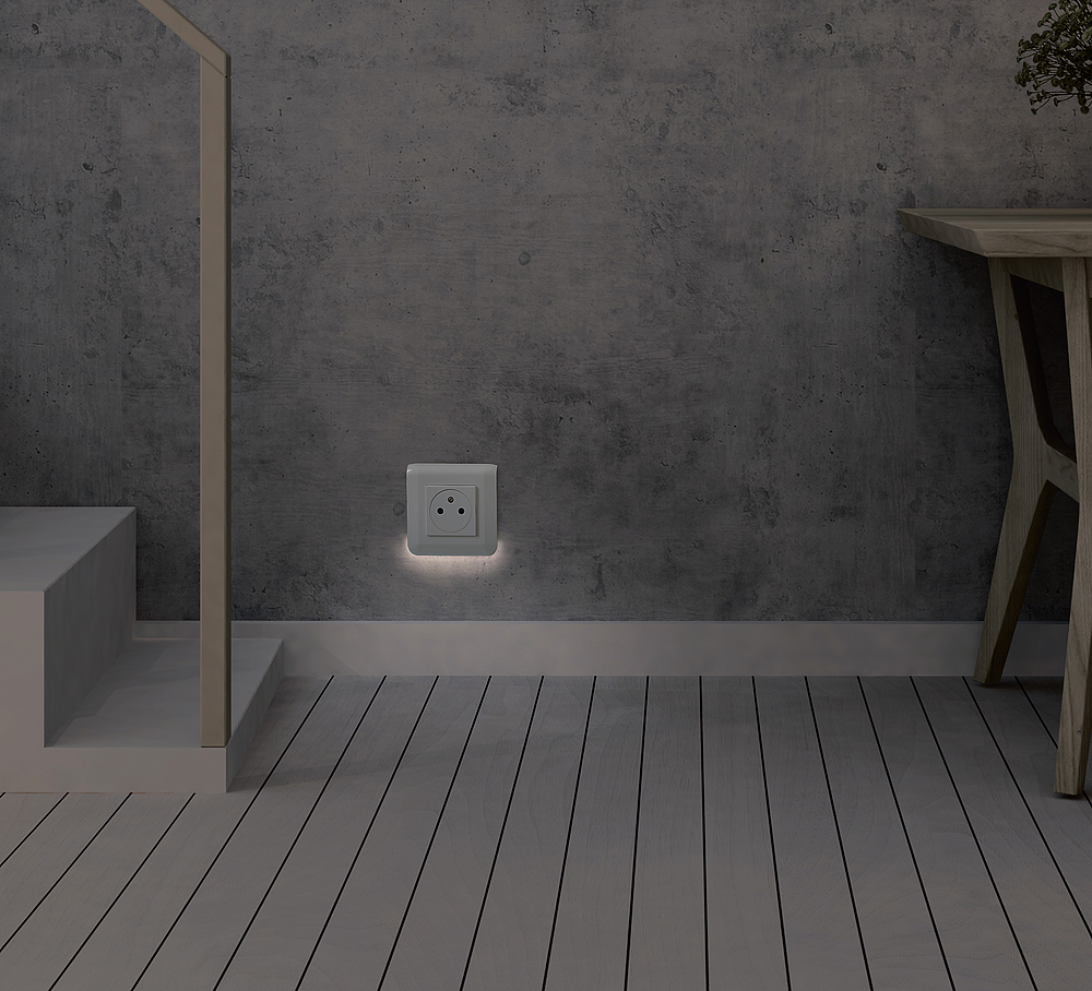PRISE 2P+T SURFACE MOSAIC 2 MODULES AUTO BLANC
