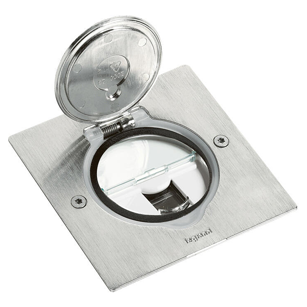 RJ45 SOL CARRE INOX BROSSE