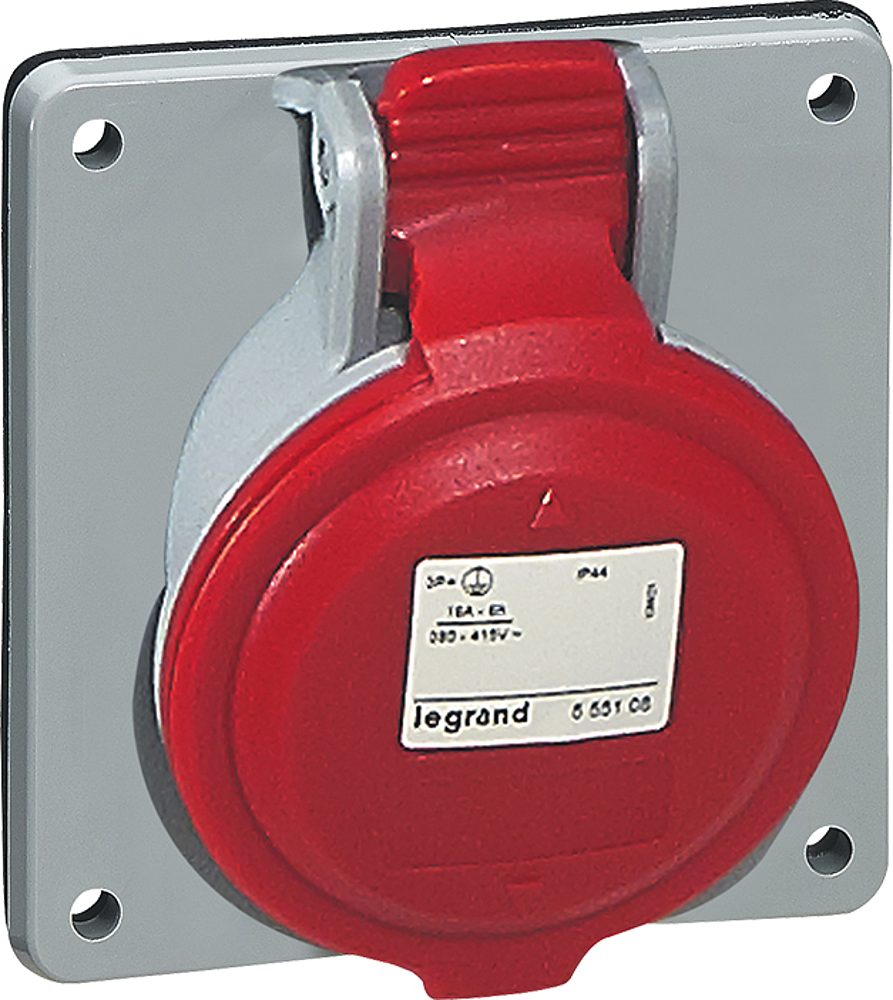 SOCLE TAB 32A 4P+T 415V IP44