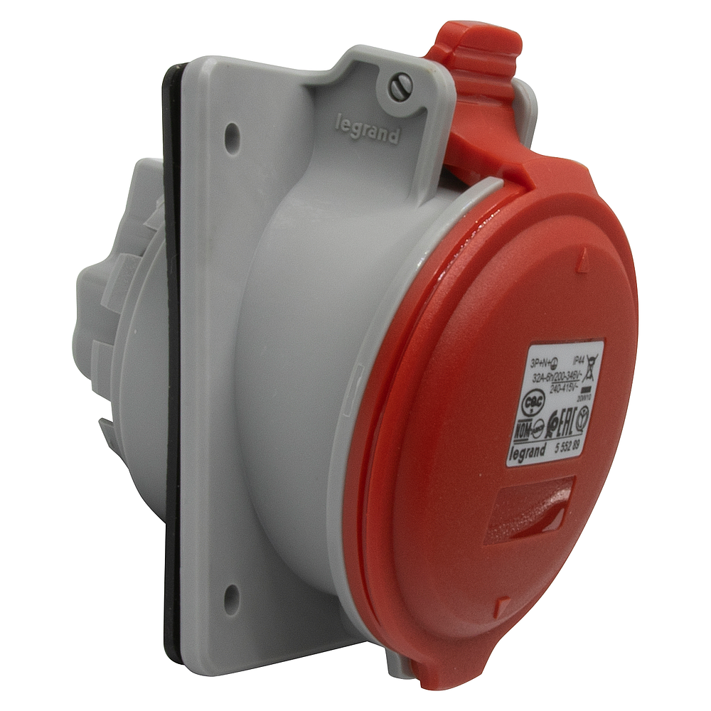 SOCLE TAB 32A 4P+T 415V IP44