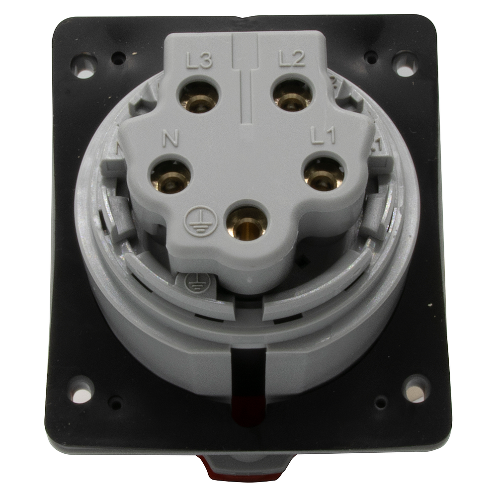 SOCLE TAB 32A 4P+T 415V IP44