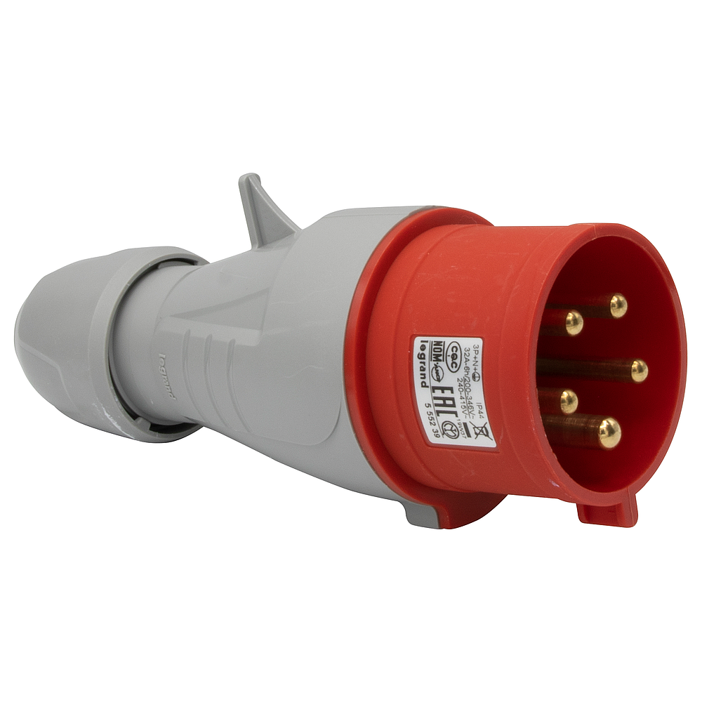 FICHE 32A 4P+T 415V IP44