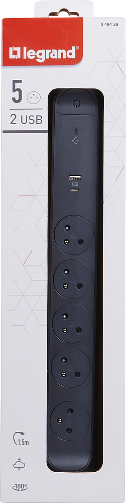 MULTIFB 5X2P+T PF USB 1.5M N
