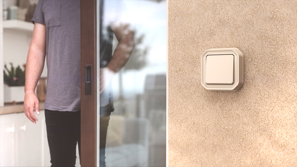 SUPPORT ENCASTRE 1 POSTE BEIGE