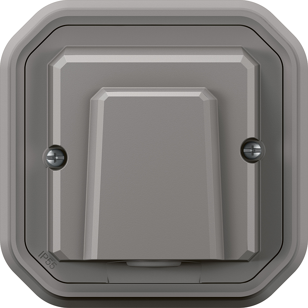 SORTIE CABLE AVEC S-C GRIS ENC