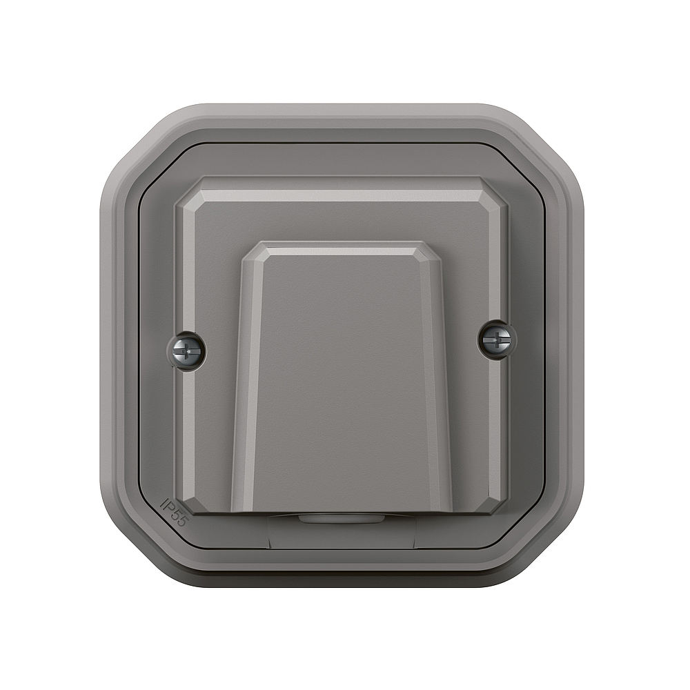 SORTIE CABLE AVEC S-C GRIS ENC
