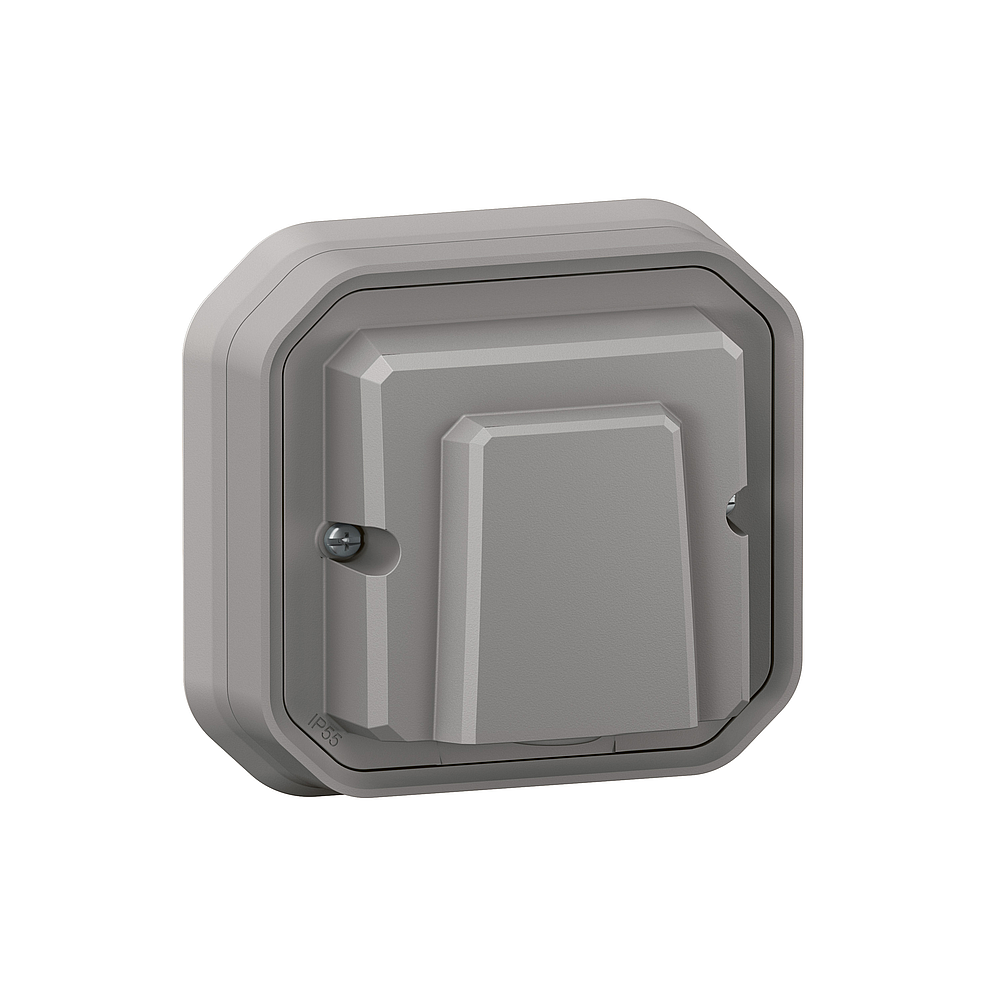 SORTIE CABLE AVEC S-C GRIS ENC