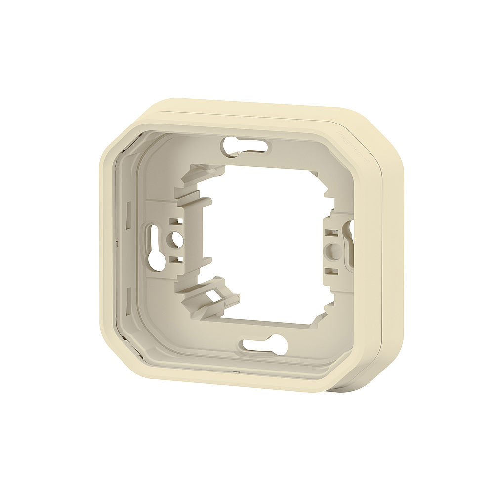 SUPPORT ENCASTRE 1 POSTE BEIGE
