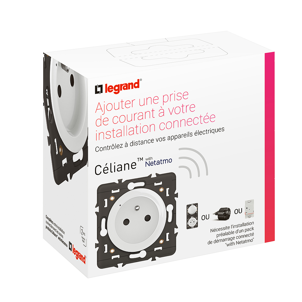 PRISE CONNECTEE FR BA 16A BLA