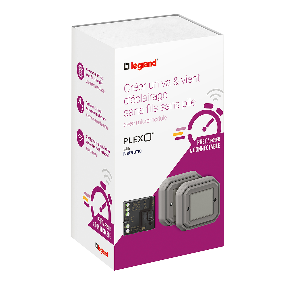 PAP MICROMODULE PLEXO GRIS