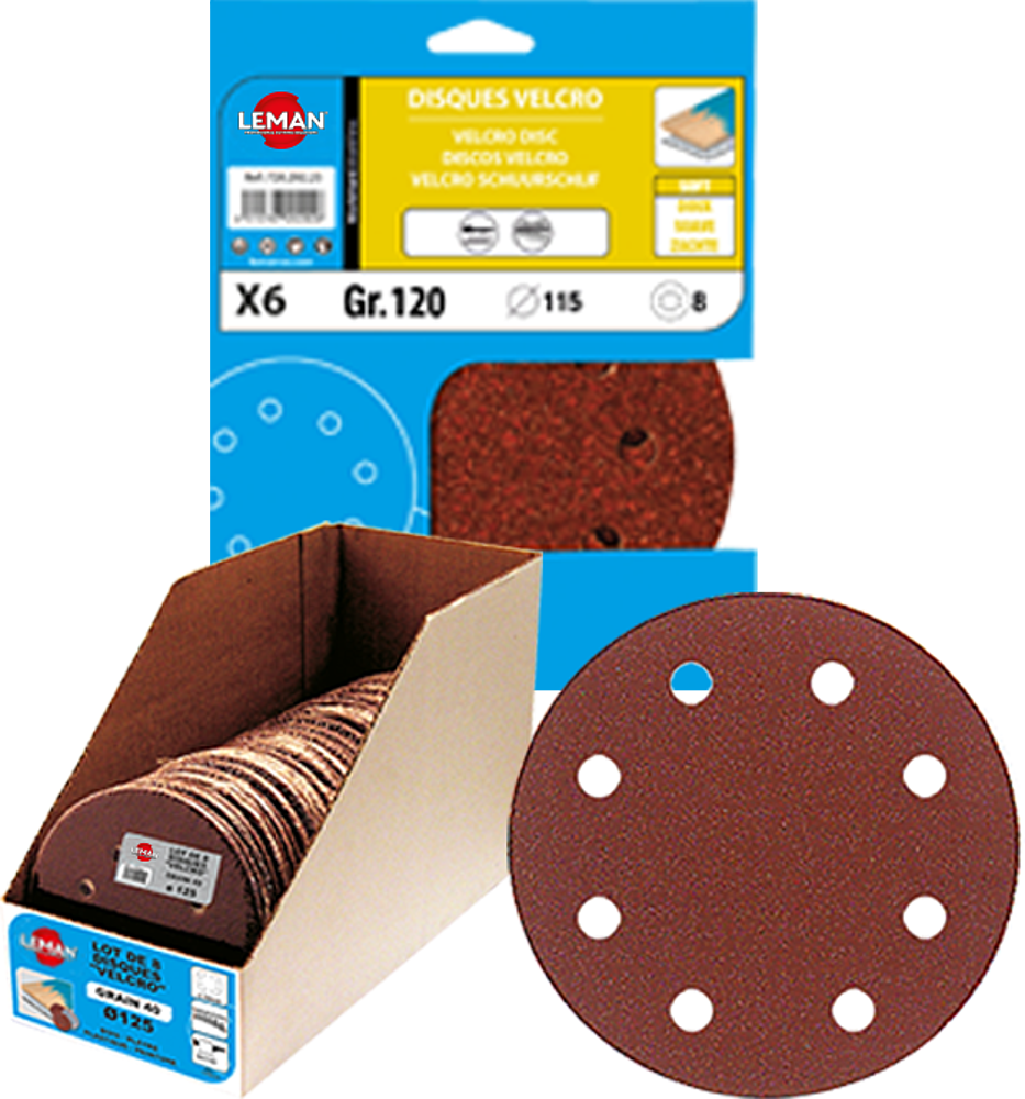 DISQUE VELCRO 6 TROUS - Vignette 2