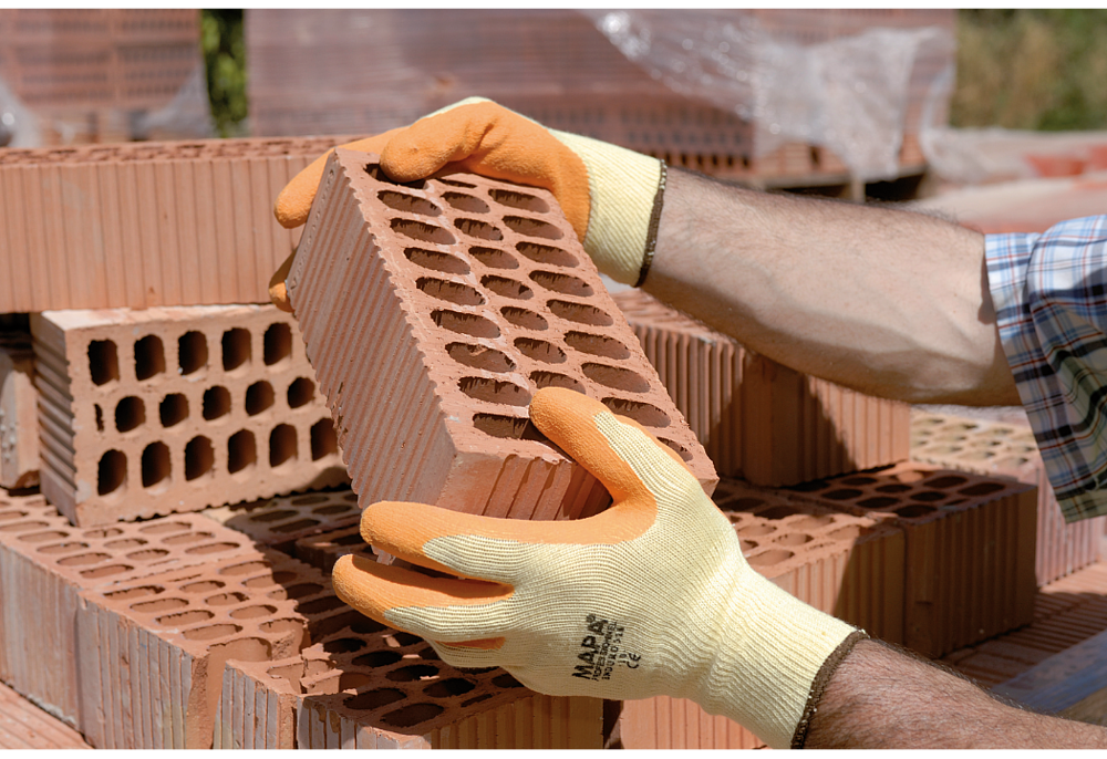 Gant tricot coton enduction Latex TITAN 328  EN388 (2142) - Vignette 2