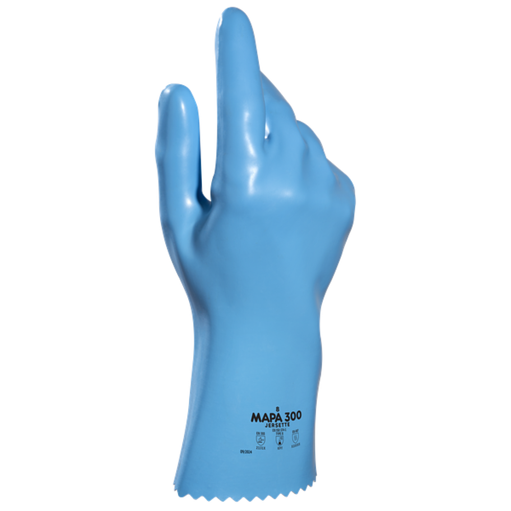 Gant latex JERSETTE 300 EN374 - EN388(3141) - EN407  32cm - Vignette 2