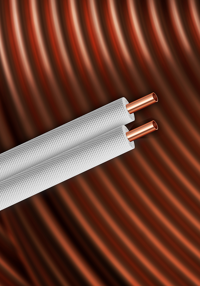 Tube cuivre frigorifique isolé M1 1/4-5/8 20m